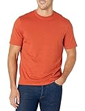 Amazon Essentials 2-Pack Regular-Fit Short-Sleeve Crewneck T-Shirt, Orange Heather, M