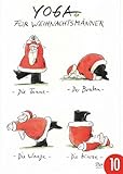 10er-Pack: Postkarte A6 +++ WEIHNACHTEN von modern times +++ YOGA FÜR WEIHNACHTSMÄNNER +++ CARTOON CONCEPT © GAYMANN,