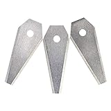 Bosch 3-tlg. Set Rasenmäher Messer (für Mähroboter Indego, Cutting blades 3x, im Karton)