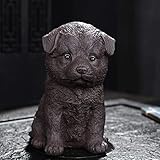 Statue Welpen Keramik Skulptur Statue Heimdekoration Sehr süße Ausdruck Keramik Tier Kleine Skulptur Spaß Dekoration Geschenk Skulp