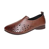 Weiche Schuhe atmungsaktiv Boden Women 's Casual Fashion hohl Flache Women' s Casual Schuhe Schuhe (Brown, 36)