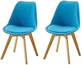 Esszimmerstühle Set - Eckküchenzählerstühle, Stoff Esszimmerstühle Set von 2 Restaurant Küche Wohnzimmer Makeup Hocker mit robustem Holz Beine Vielfalt Farben Erwachsene Campingfischen ( Color : H )