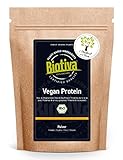 Biotiva Vegan Protein Pulver Bio 900g - 83% Protein - ohne Soja - Erbsen- und Reisprotein - 23g Eiweiß je Dosis - Vegan - Abgefüllt und kontrolliert in Deutschland (DE-ÖKO-005)