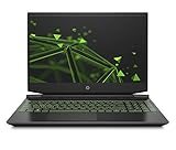 HP Pavilion Gaming Laptop 15,6 Zoll FHD IPS 144Hz Display, AMD Ryzen 5 5600H, 8GB DDR4 RAM, 512GB SSD, Nvidia GeForce GTX 1650 4GB, Windows 11, QWERTZ Tastatur, Schwarz/Grü