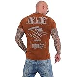 Yakuza Herren We Love T-Shirt, Burnt Ochre, 3XL