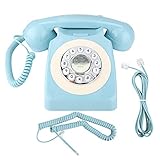 Agatige Retro Telefon Festnetz, 80er Jahre Classic Telefon/Festnetz Telefon/Kabel Telefon für Zuhause/H