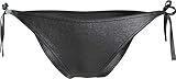 Calvin Klein Damen String Side Tie Bikini-Unterteile, Pvh Schwarz 255, M