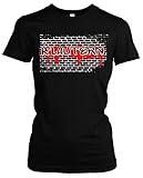 Graffiti Kaiserslautern Damen T-Shirt | Stadt - Kaiserslautern Skyline - Fussball - City - Kaiserslautern Shirt - Ultras | Schwarz (XL)