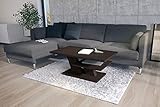 Design Couchtisch Cliff Walnuss Wenge Tisch Wohnzimmertisch 110x60x45cm mit Ablag