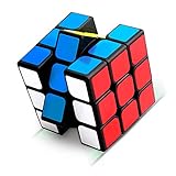 Jusduit Zauberwürfel, 3x3 Zauberwürfel, Magic Cube, Puzzle Cube, Speedcube für Konzentrations und Kombinationsübungen, Dreht Sich Schneller und Präziser, Super Robust mit Lebendigen Farben (Black)