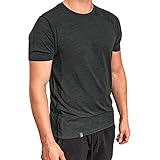 Alpin Loacker Merino T-Shirt Herren - Das Premium Merinowolle Kurzarm Wander Funktionsshirt für Outdoor und Freizeit (schwarz, XL)