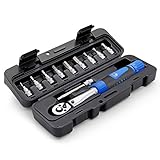 Drehmomentschlüssel Fahrrad und Motorrad 1/4' Socket Set 2-24Nm Drehmoment Reparatur Tool Drehmomentadapter Rohrsteckschlüssel B