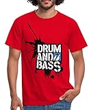 Spreadshirt Drum and Bass Männer T-Shirt, M, R