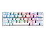 Tastatur kabelgebundene und kabellose mechanische Gaming-Tastatur Dual-Mode 61-Tasten blau RGB-Schalter LED-Tastatur mit Hintergrundbeleuchtung Schalter mit RGB-LED- und mechanischer T