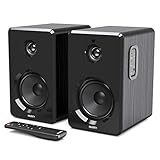 Majority D40 Aktives und kabelloses Bluetooth Lautsprecher Paar mit Verstärker, Boxen ideal für Heimkino, Gaming, Laptops, Desktop, und Computer, klein und kab