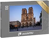 puzzleYOU: Puzzle 100 Teile „Kathedrale Notre Dame auf der ILE de la Cite in Paris“