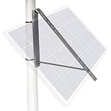 ECO-WORTHY Masthalterungen Seitenpol-Halterungen für 5W bis 100W Solarmodule, geeignet für Dach des Hauses, Wohnmob