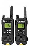 Motorola Mobility XT 180 (bis 8 Kilometer Reichweite), 500 mW Sendeleistung PMR-Funksystem XAP0085BDGAA Black with Yellow T