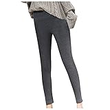Damen Warme Strumpfhosen Winter Gefütterte Leggings High Waist Skinny Leggings All-Match Leggings Stiefel Hose Blickdicht Hosen Freizeithose Elastische Strumpfhose Kältebeständige Hose Ski T