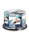 Philips CD-R Rohlinge (700 MB Data/ 80 Minuten, 52x High Speed Aufnahme, 50er Spindel)
