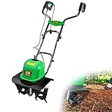 QJJML Elektrischer Rasenvertikutierer, 1500 W Hochleistungsbelüfter, 36 cm Bodenbearbeitungsbreite, 27 cm Bodenbearbeitungstiefe, für die ganzjährige Rasenpflege,Scarifier+20mL