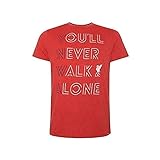 Liverpool FC Herren Rotmeliert YNWA T-Shirt LFC O