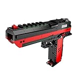 BGOOD Technik Gewehr Bausteine Bausatz, 635 Klemmbausteine Schießbar Desert Eagle Gewehr Blaster Modell mit Bullets, Kompatibel mit Leg