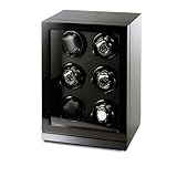 Raoul U Braun Uhrenbeweger 'Art Déco' für 6 Uhren PianoBlack / Carbon Watchw