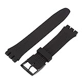 Wingbind Silikonarmband Ersatzarmband 17mm/19mm/20mm mit Schnellverschluss für Sw