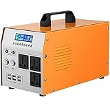 LJHSS Tragbare Powerstation 230V Spitzenleistung 1200W/1800W Solar Generatoren LED-Licht und Wechselrichterschalter Garten Notstromaggregat Stromerzeuger, für Reise Camping Wohnmobil N