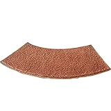 QIQIQ rutschfest Badteppich Eckdusche Aus Mikrofaser Kuscheliger Hochflor 100x40cm Wasser Absorbierend Schnell Trock