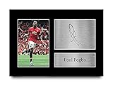 HWC Trading Paul Pogba A4 Ungerahmt Signiert Gedruckt Autogramme Bild Druck-Fotoanzeige Geschenk Für Manchester United Fußball F