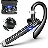 PNSSL Bluetooth Headset V5.1 aptX HD Bluetooth Kopfhörer mit Ladefach TP-C Schnellladeschnittstelle Kabellos Bluetooth Ohrhörer mit Mikrofon CVC 8.0 für iPhone Android Handys Business Office F