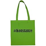 Tasche #Konstanze Größe 38x42 Farbe Grün Druck Schw
