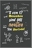 8 von 12 Menschen Sind Mit Mathe Total Überfordert: Mathelehrer Notizbuch Geschenk Antimathematiker Logbuch M