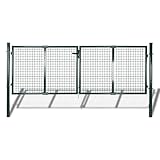 Montloxs Maschendrahtzaun Drahtzaun, Gitterzaun, Gartenzaun, Forstzaun, 289 x 75 cm / 306 x 125