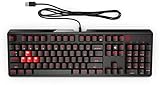 OMEN 1100 Gaming Tastatur (QWERTZ, kabelgebunden, LED-Beleuchtung) schw