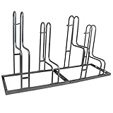 Fahrradständer Reihenparker für 4 Fahrräder feuerverzinkt 2x2 Mehrfachständer Hoch- Tiefaufnahme der Räder Radständer Aufstellständer Fahrrad Ständer B-Ware (Neuware mit Produktionsfehler)