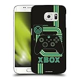 Head Case Designs Offizielle Zugelassen Xbox Strichzeichnungen Series S Harte Rueckseiten Handyhülle Hülle Huelle kompatibel mit Samsung Galaxy S6 Edg