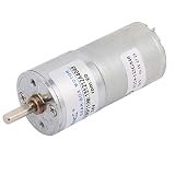 EuisdanAA DC 24 V 60 U/min 2 Terminal AnschlieÃŸen des elektronischen Getriebemotors silberfarben(DC 24V 60RPM 2 TErminal Conexión del motor de la caja de cambios electrónica Tono p