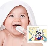 Baby-Zahnreinigungstücher | 0-36 Monate | Weiche Tücher zur Sanften Reinigung von Mund, Zahnfleisch und Zunge Ihres Babys | 60 Stück
