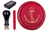 Siegel Set Rimini, Siegelstempel Symbol'Anker', incl. 1 Stange Siegelw