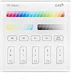GEYUEYA Home Smart Panel LED Controller 2.4G Wireless WiFi Smart-Panel-Controller für 4-Zonen Smart Panel LED-Controller RGBW RGBWC + CCT 3V Touch-Schalter D