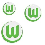 VfL Wolfsburg Aufkleber Logo Grün 3er-S