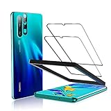 BEYEAH [2 Stück] Panzerglas Displayschutzfolie + [1 Stück] Kamera Panzerglas für Huawei P30 Pro Panzerglas, [Full Coverage] [Installationswerkzeug] [Anti-Öl] [Anti-Bläschen] (Schwarz)