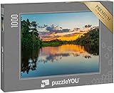 puzzleYOU: Puzzle 1000 Teile „Sonnenuntergang an Einer Lagune im Amazonas-Regenwaldbecken“