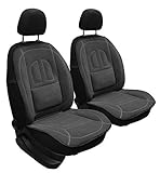 ERJOT Velours Auto Sitzauflage Autositzmatte Sitzmatte Sitzbezüge Graphit 2Stk