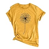 EinVBD Tanzkleidung Damen Oberteil floryday blusen Damen Kurzarm Stillshirt Tunika Damen lang leinen Basic Tops Damen Oberteile sexy Spitze weißes Hemd Kurzarm C