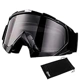 Motorradbrillen Skibrille Anti Fog UV Schutzbrille mit Double Lens Schaumstoffpolsterung für Outdoor Aktivitäten Skifahren Radfahren Snowboard Wandern Aug