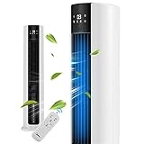 SHDT 7L Verdunstungsluftkühler Und Luftbefeuchter, 220V Tragbarer Turmventilator, 3 Ventilatorgeschwindigkeiten, Fernbedienung, Mobiler Klimaanlagenventilator Für Zuhause Und Bü